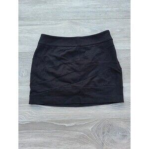 Express Black Bandage Style Mini Skirt
